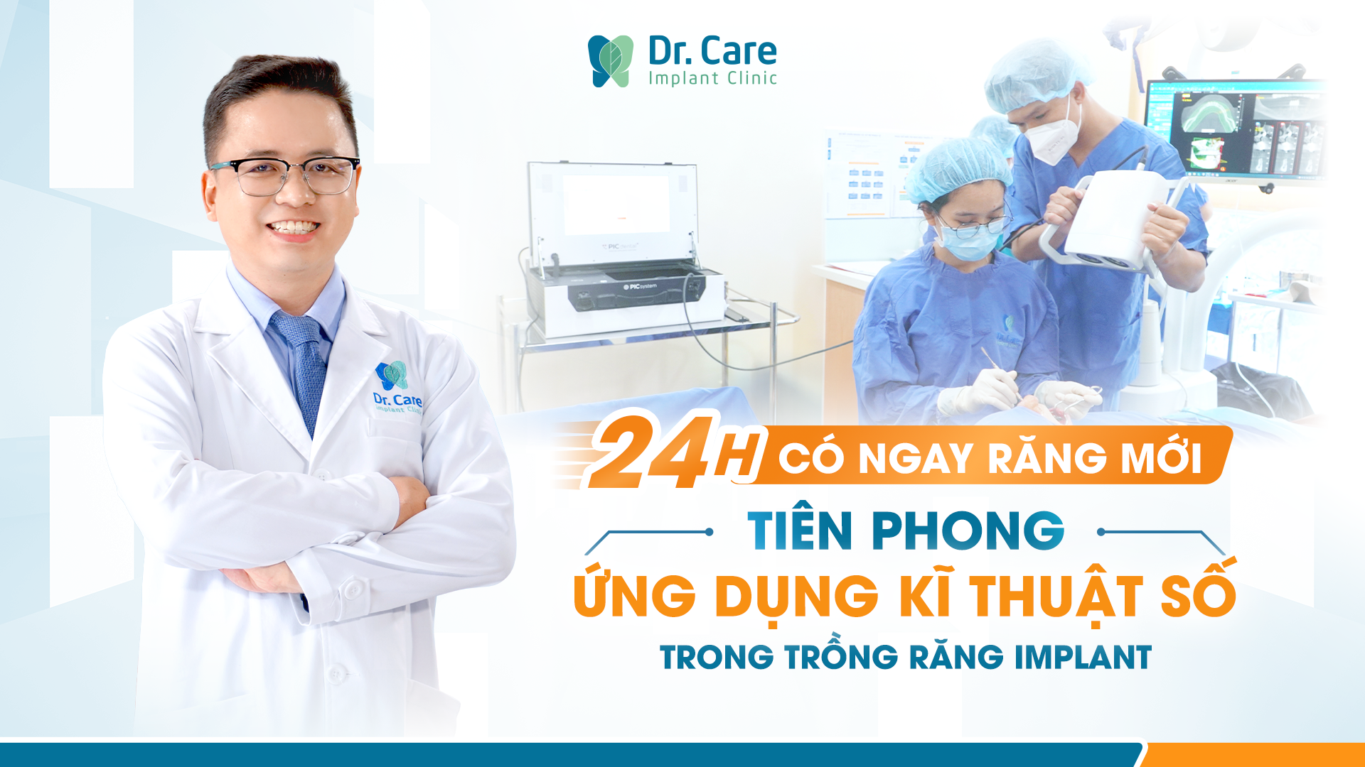 Cô Chú với nụ cười khỏe mạnh sau khi trồng Implant toàn hàm tại Dr. Care